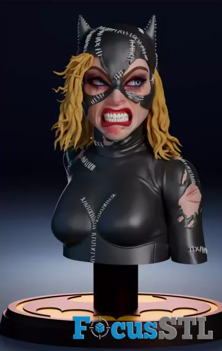 Catwoman Bust STL Files
