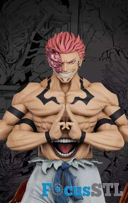 Ryomen Sukuna with Smile Face STL Files