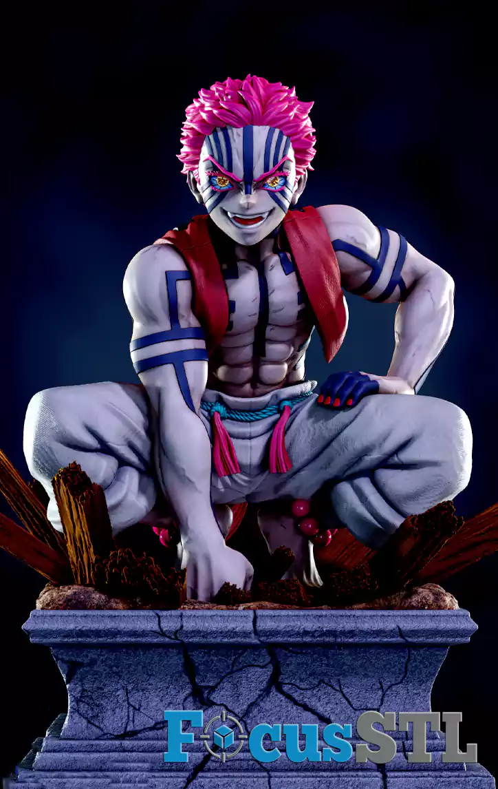 Akaza Battle Demon Slayer STL Files