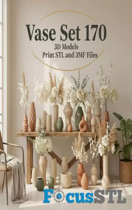 Vase Set 170 STL & 3MF Files