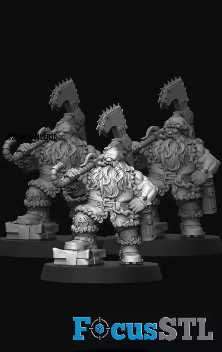 Santa Squatus & Gobla STL Files