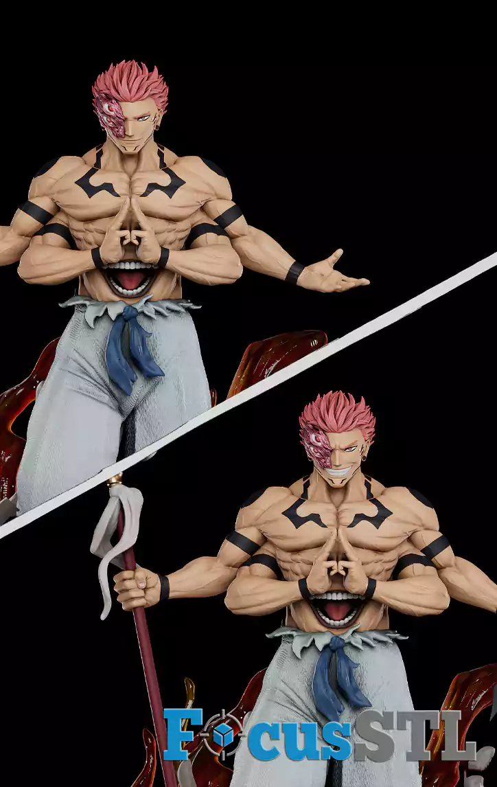 Ryomen Sukuna with Smile Face STL Files