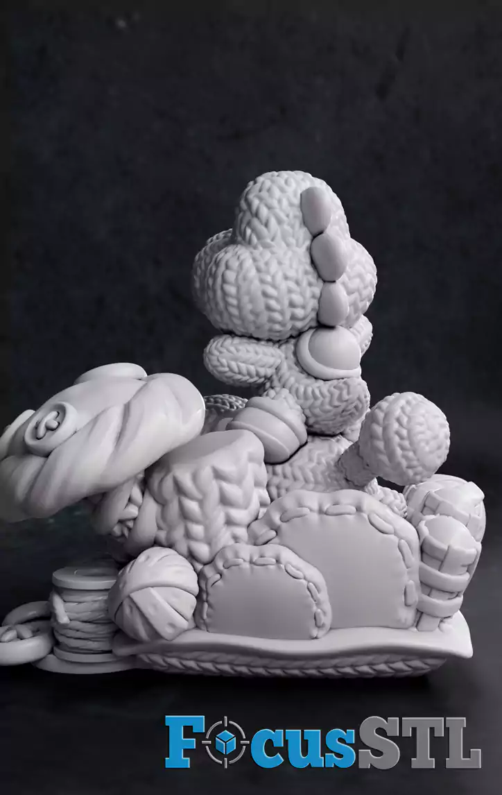 Yoshi Woolly World STL Files