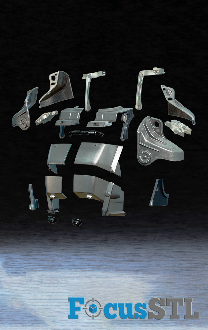 Fallout T-45 Armor STL 3D Print Files