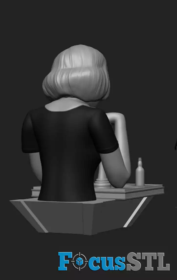 Queens Gambit Beth Harmon STL Files