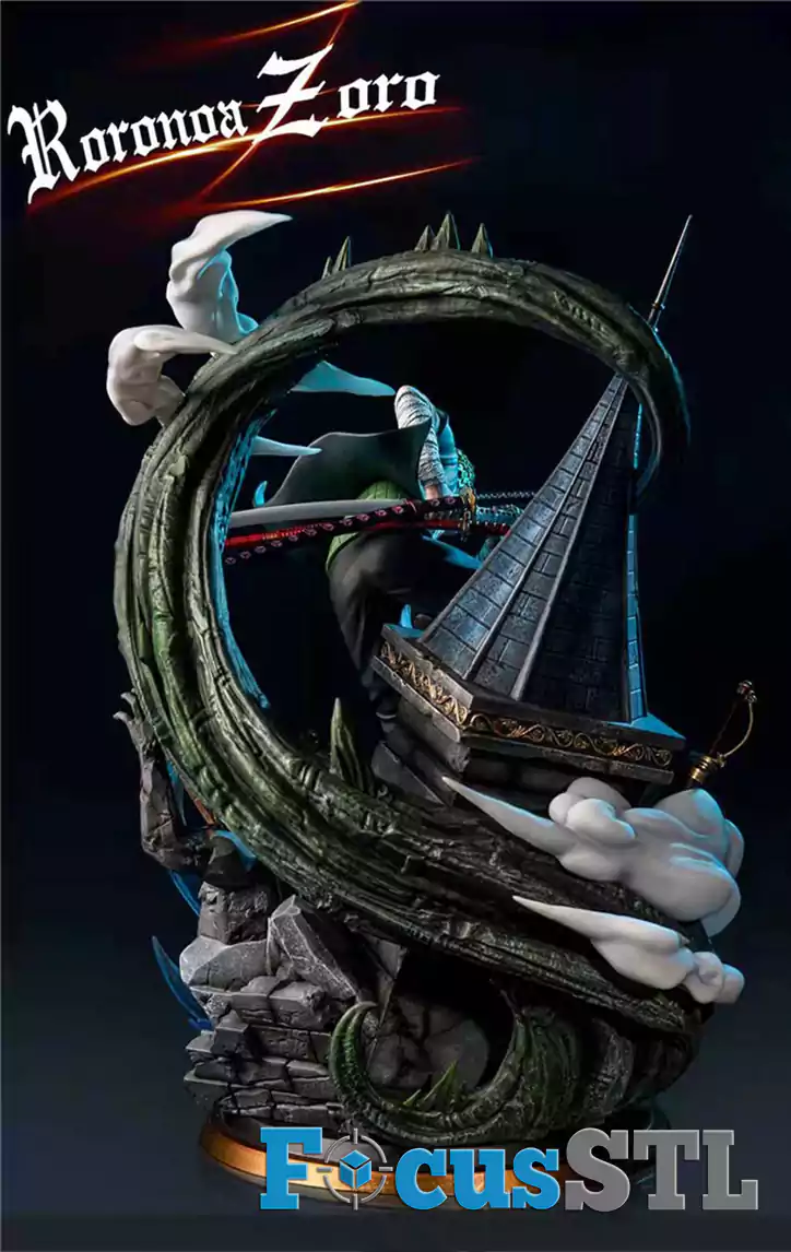 Zoro Action Pose STL Files