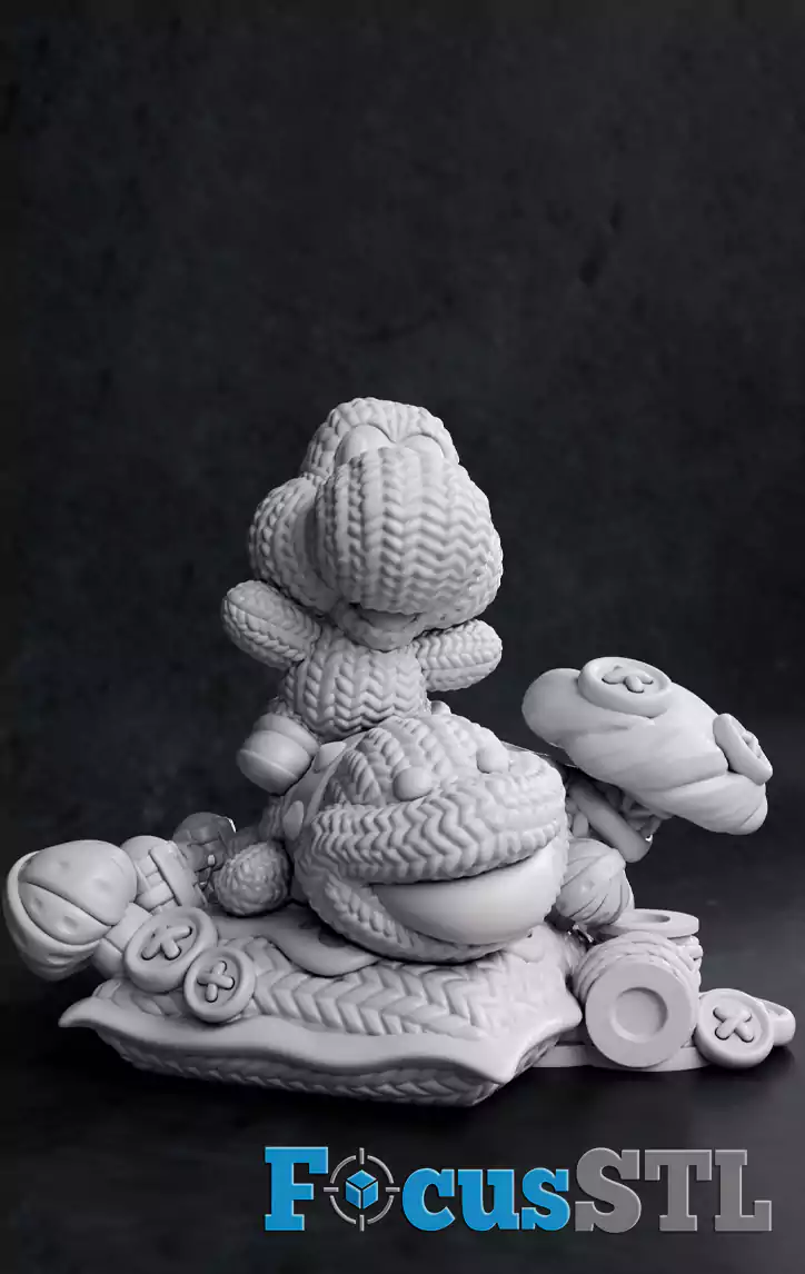 Yoshi Woolly World STL Files