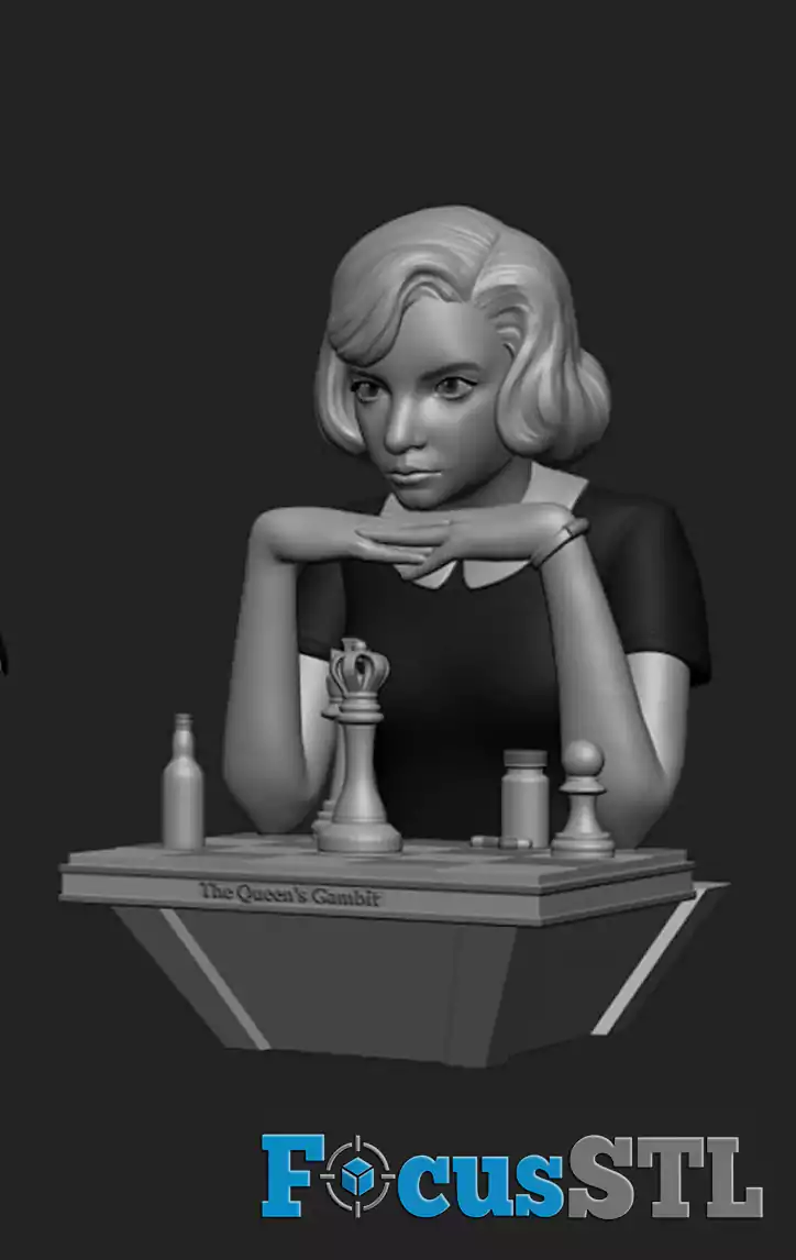 Queens Gambit Beth Harmon STL Files
