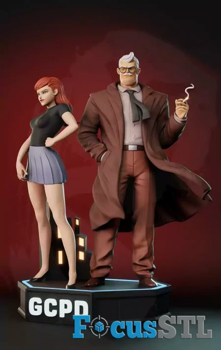 James Gordon & Barbara Batgirl STL Files