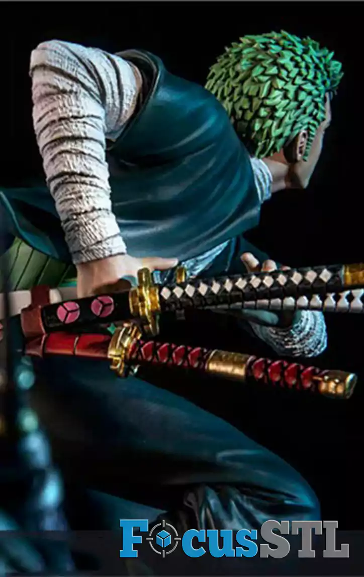 Zoro Action Pose STL Files