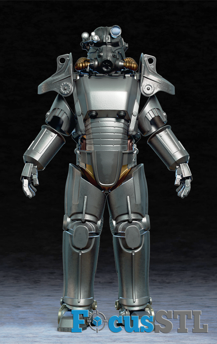 Fallout T-45 Armor STL 3D Print Files