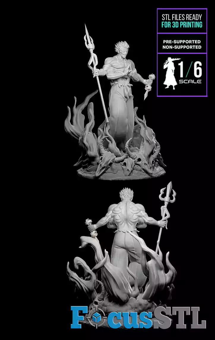 Ryomen Sukuna with Smile Face STL Files