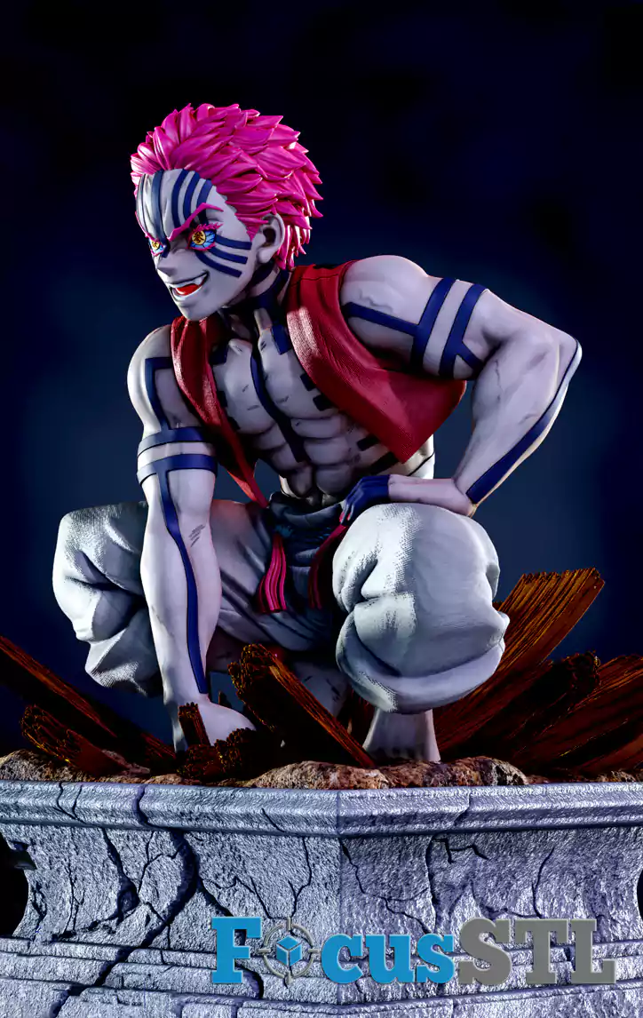 Akaza Battle Demon Slayer STL Files