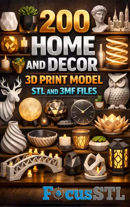 Home Decor Pack 200 STL & 3MF Files
