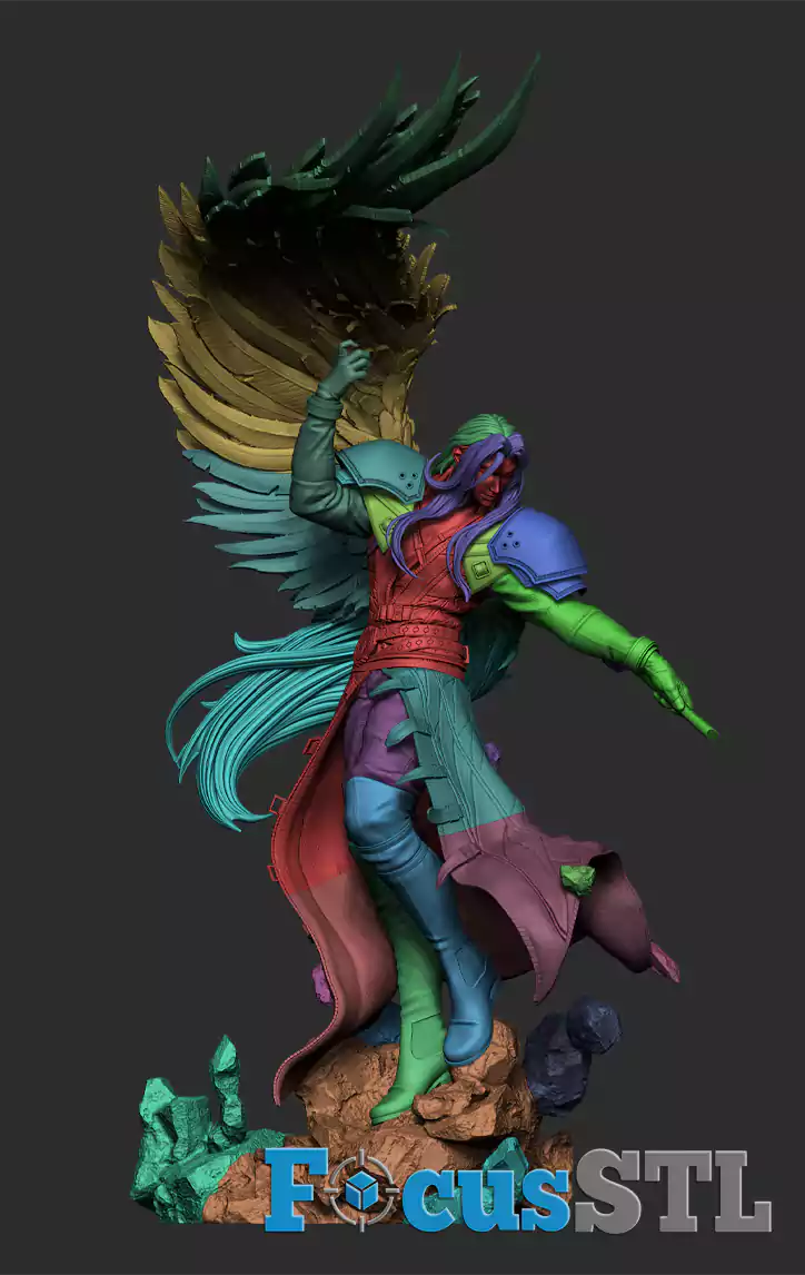 Sephiroth Pose STL Files