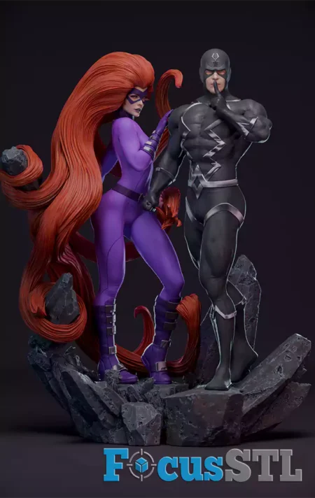 Black Bolt & Medusa STL Files