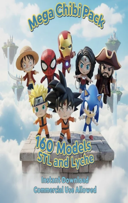 Mega Chibi Pack 160 Models STL Files