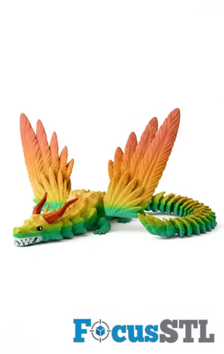 120 Flexi Dragons STL & 3MF Files