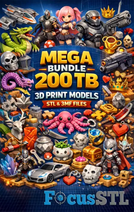 Over 200TB 3D Print STL Mega Bundle
