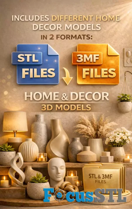 150 GB Home & Decor STL and 3MF Files