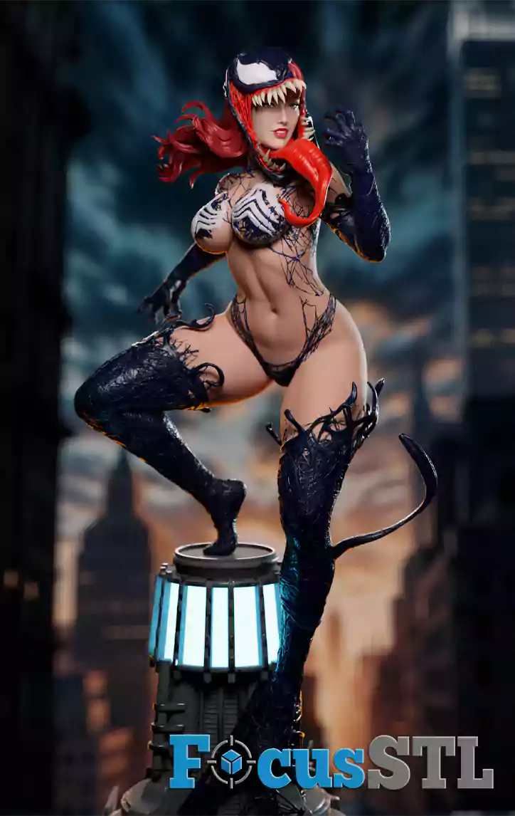 Venomized MJ Mary Jane STL 3D Print Files