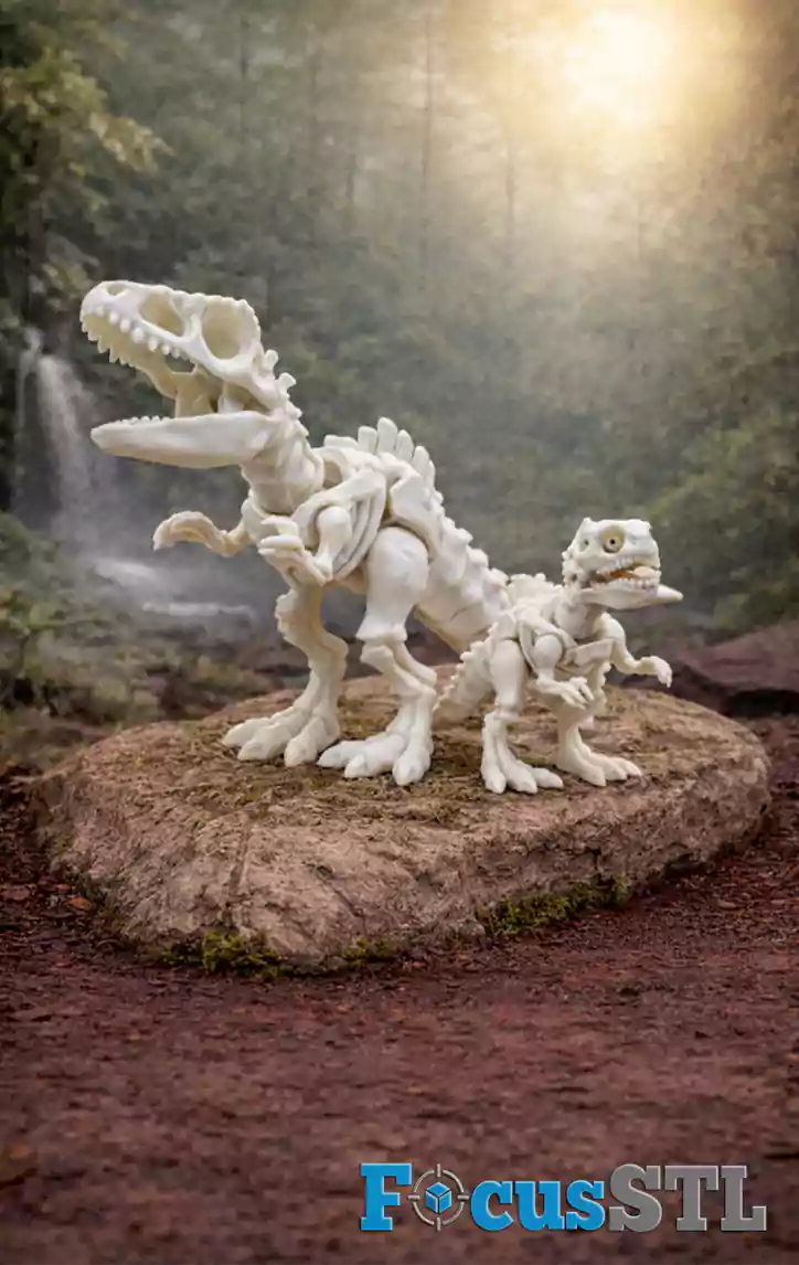 46 Dinosaur 3D Print STL Files Bundle – Flexi & Articulated Dino Models (STL & 3MF)