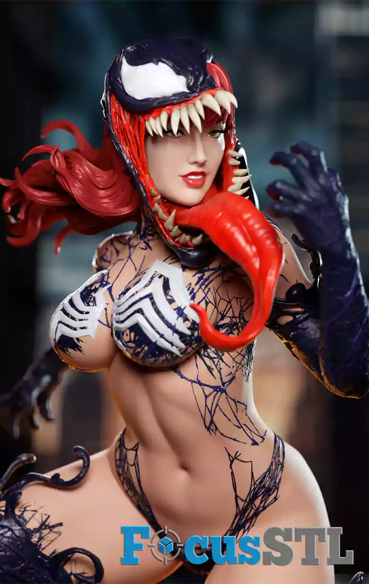 Venomized MJ Mary Jane STL 3D Print Files