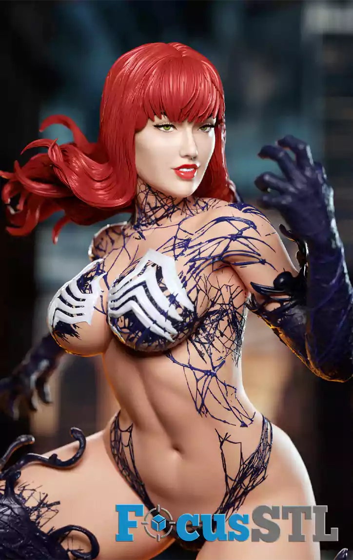 Venomized MJ Mary Jane STL 3D Print Files