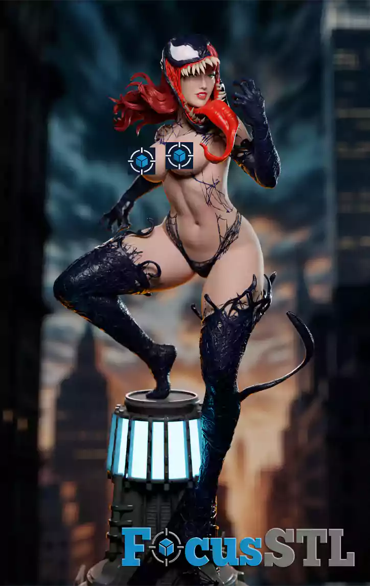 Venomized MJ Mary Jane STL 3D Print Files