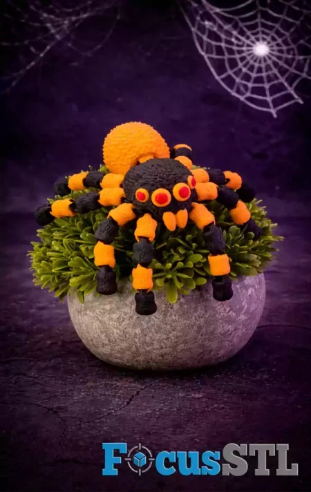 100 Flexi Spider STL and 3MF 3D Print Files