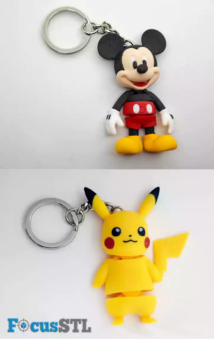 400 Mini Flexi Figures STL & 3MF Files