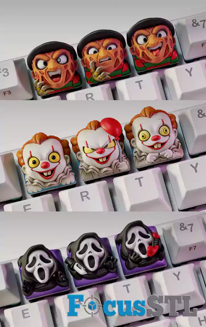 115 Keycap STL Files for 3D Printing
