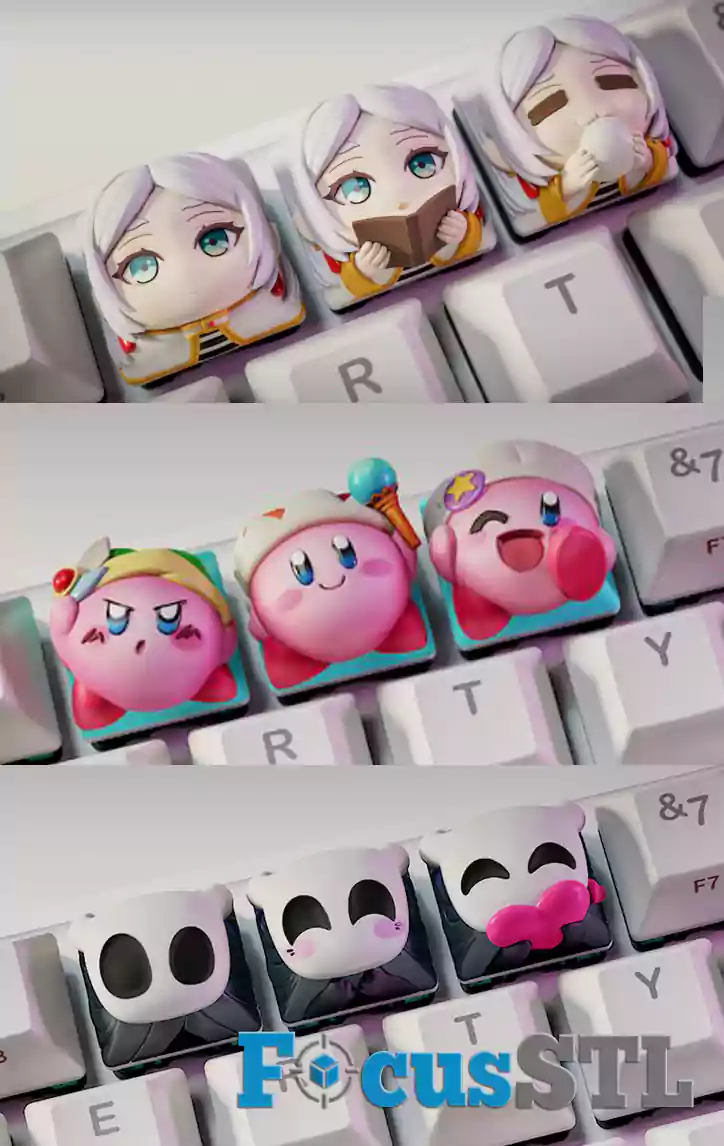 115 Keycap STL Files for 3D Printing