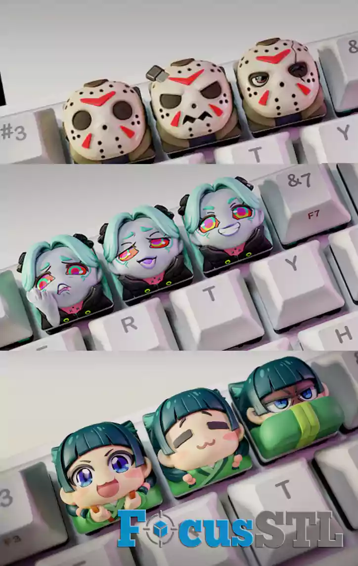 115 Keycap STL Files for 3D Printing