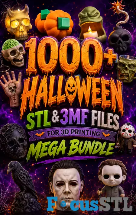 1000 Halloween STL & 3MF Files