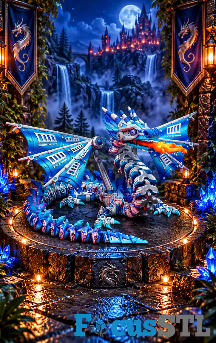 300 Flexi Dragons STL & 3MF Files