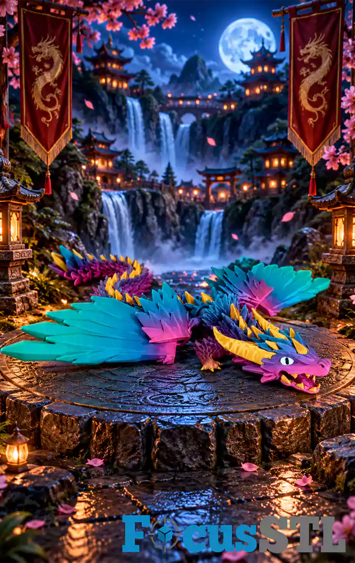 300 Flexi Dragons STL & 3MF Files