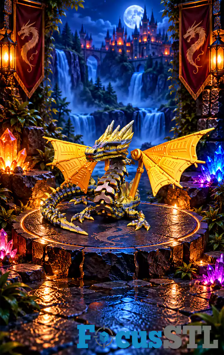 300 Flexi Dragons STL & 3MF Files