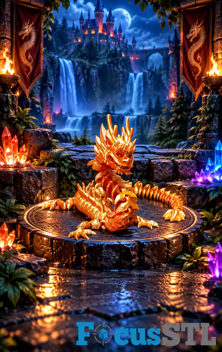300 Flexi Dragons STL & 3MF Files