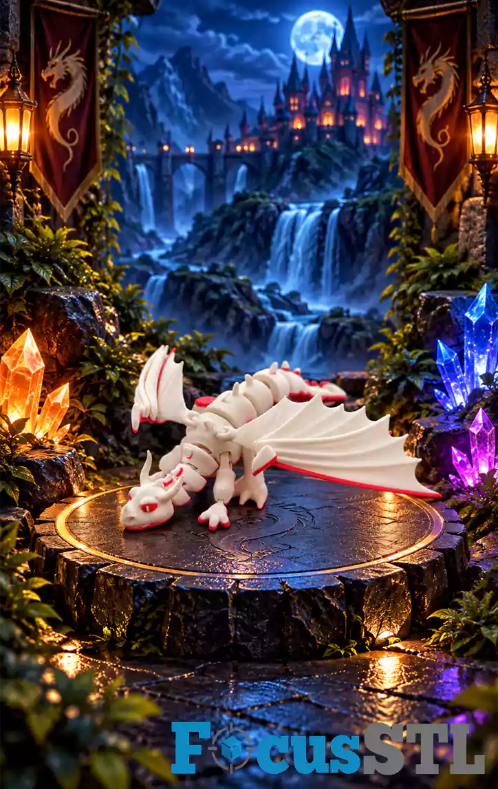300 Flexi Dragons STL & 3MF Files
